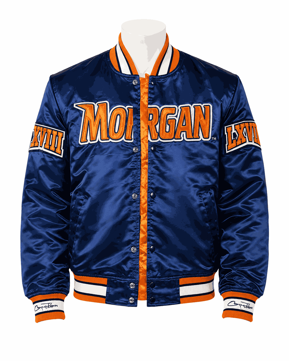 Men's Morgan State University Style Satin Jacket