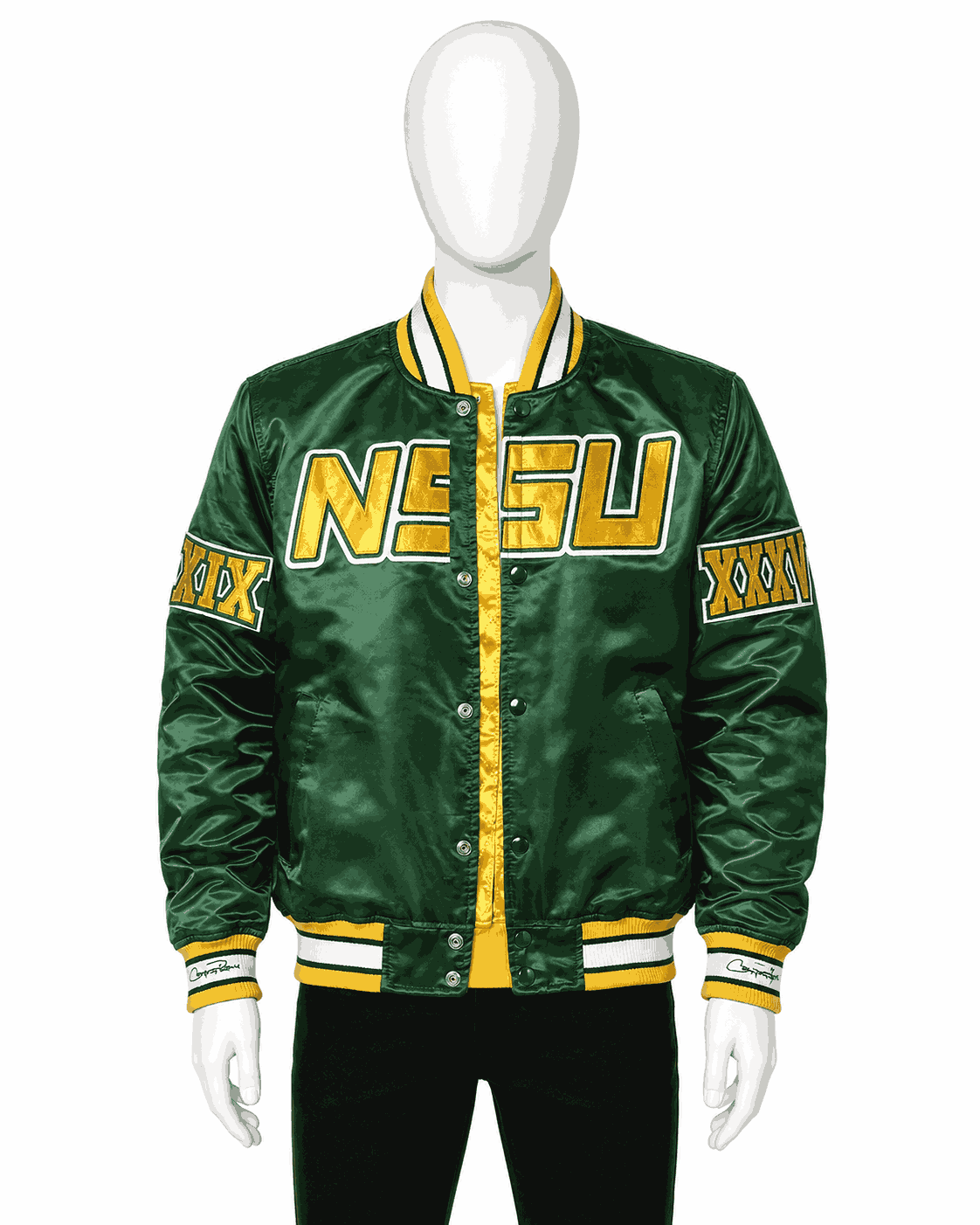 Men's Norfolk State University Style Satin Jacket