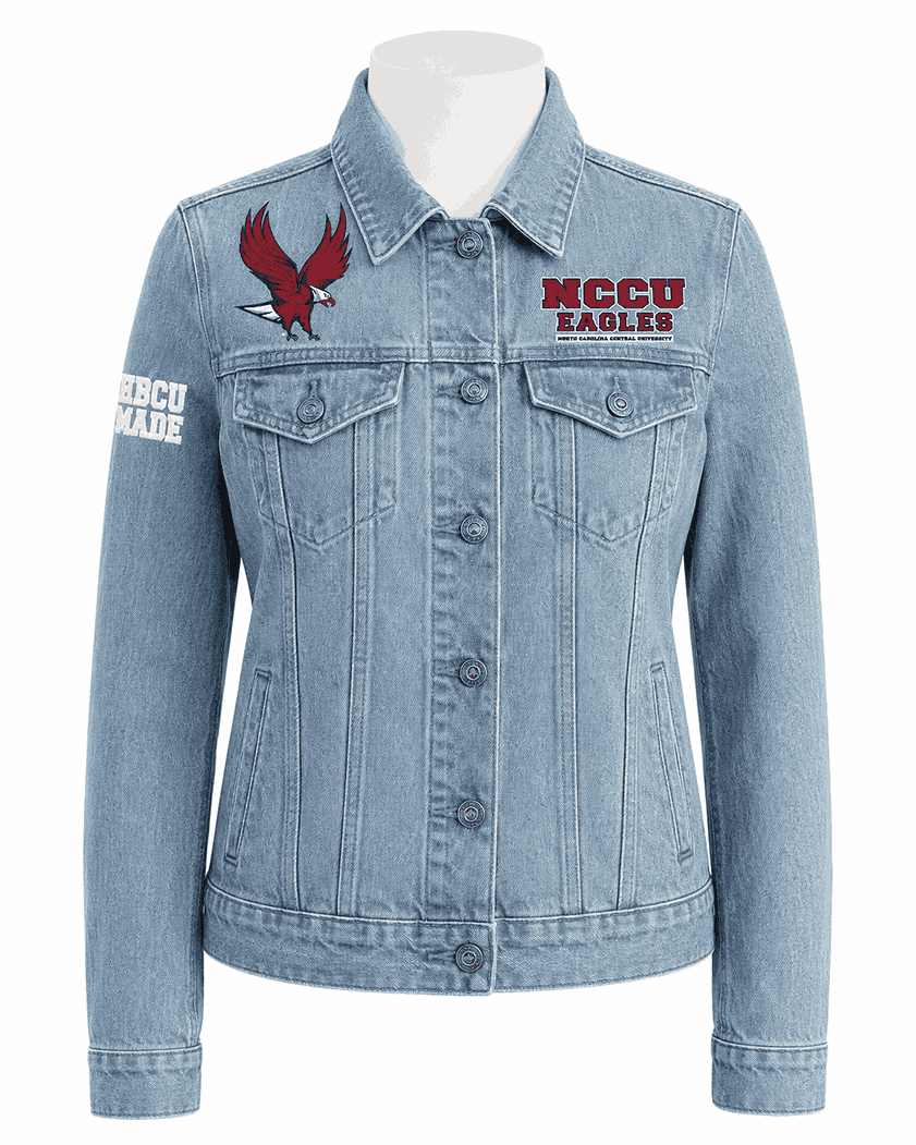 North Carolina Central Vintage Chenille Denim Jacket - Unisex