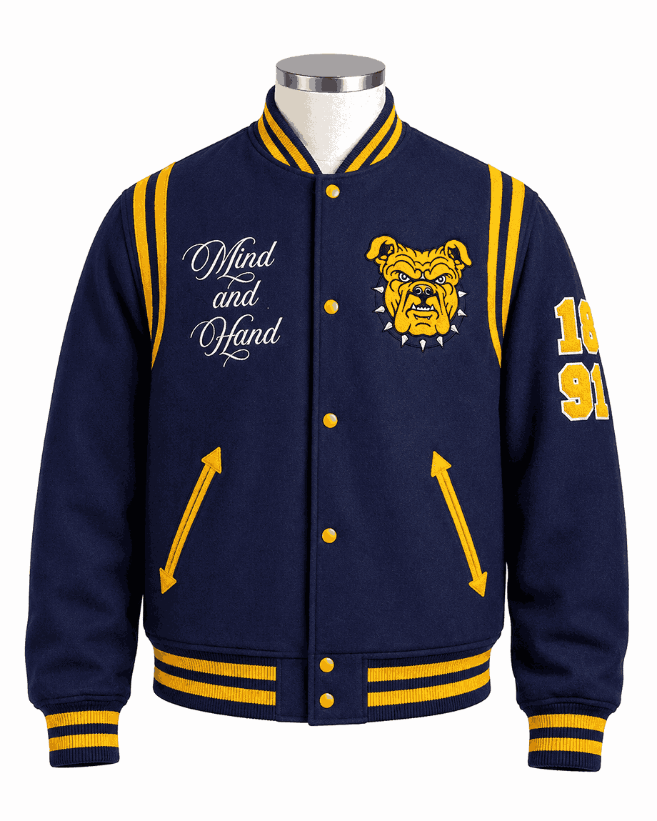 North Carolina A&T State University Style Varsity Jacket - Unisex