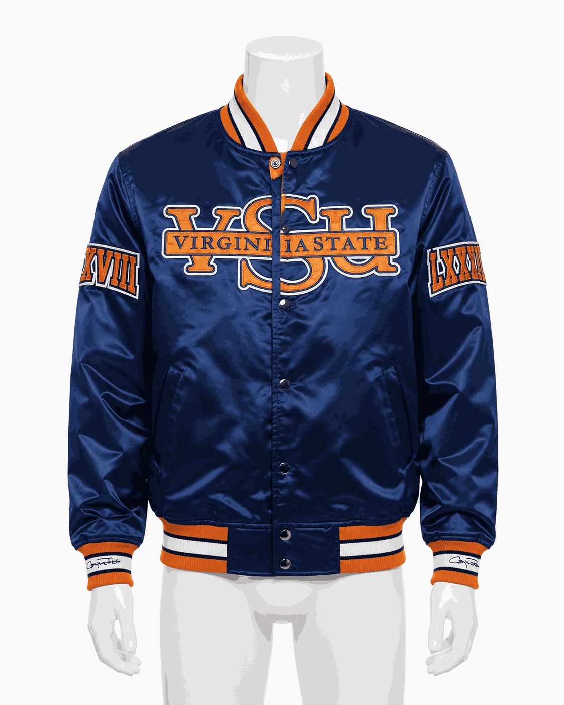 Virginia State University Style Satin Jacket