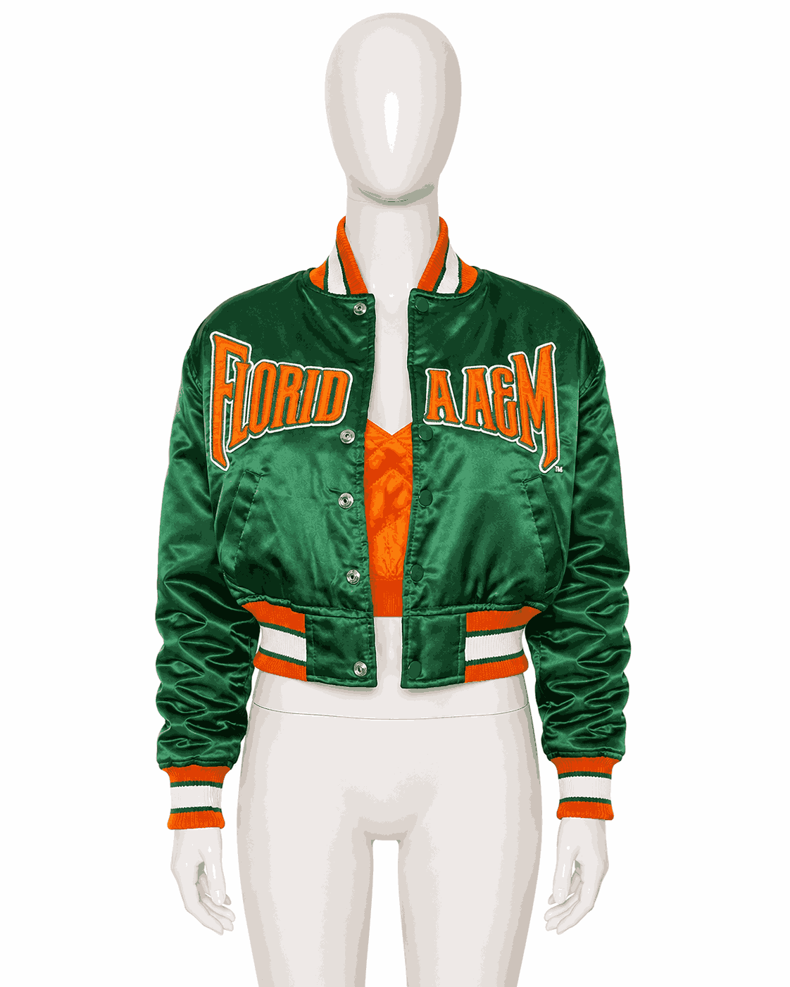 Women's Florida A&M University Style Satin Jacket