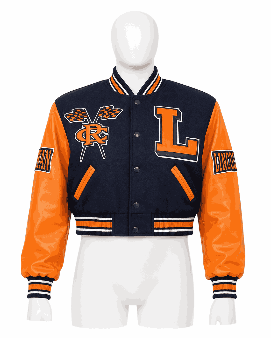 Women's Lincoln University Style Varsity Jacket