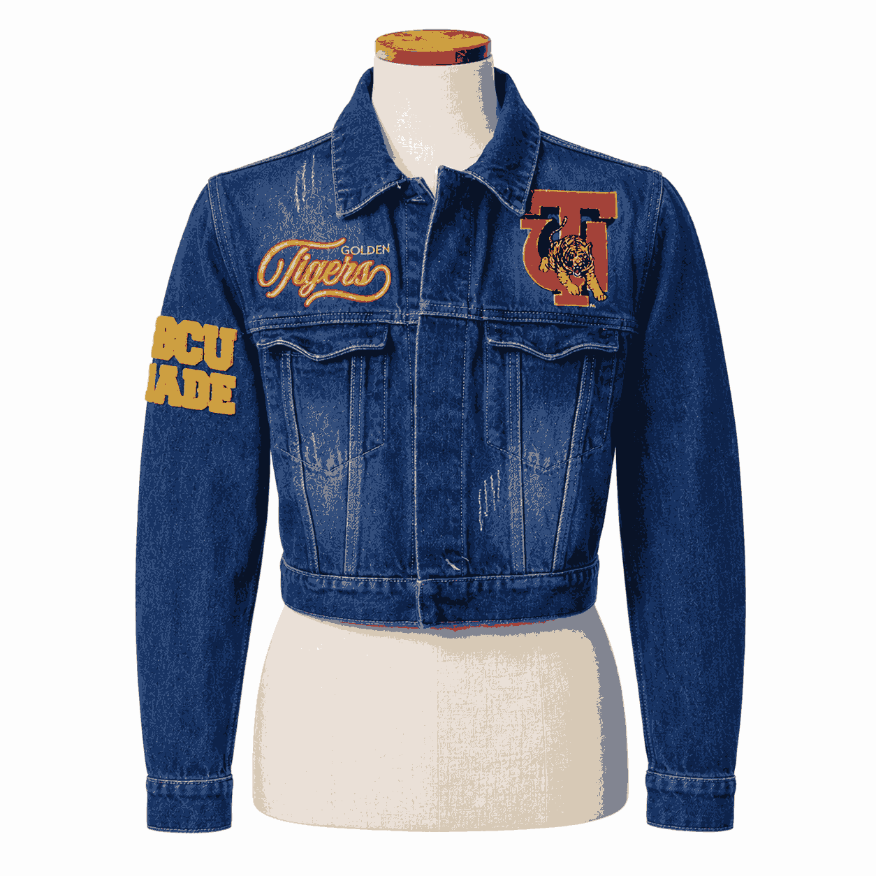 Women's Tuskegee University Denim Cropped Style Jacket