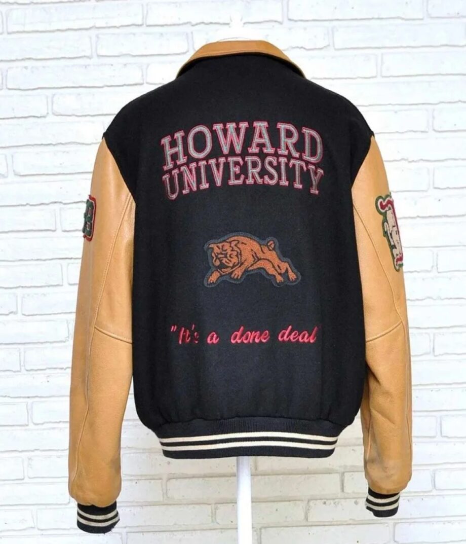 Vintage 1999 Howard University HBCU Letterman Jacket