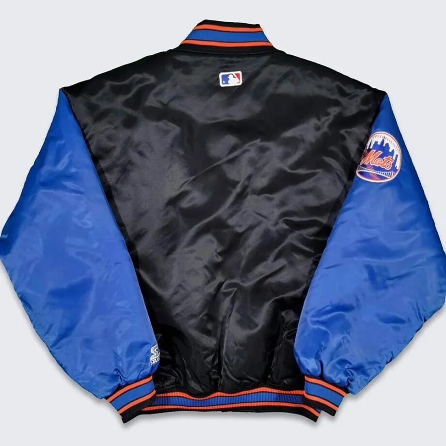 90s New York Mets Black and Blue Jacket