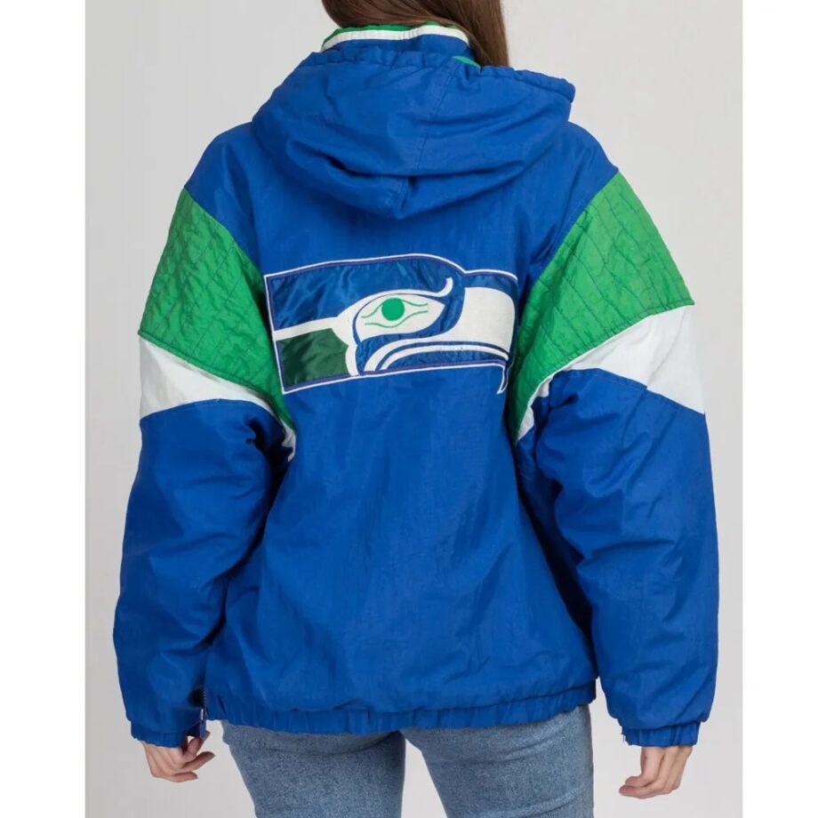 Seattle Seahawks 90s Pullover Hooded Jacket
