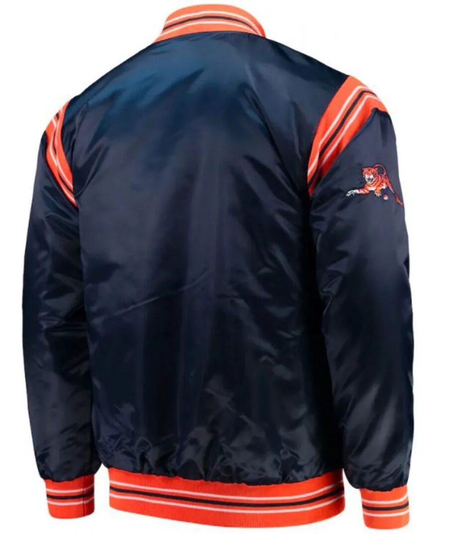 Auburn Tigers The Enforcer Blue Satin Jacket