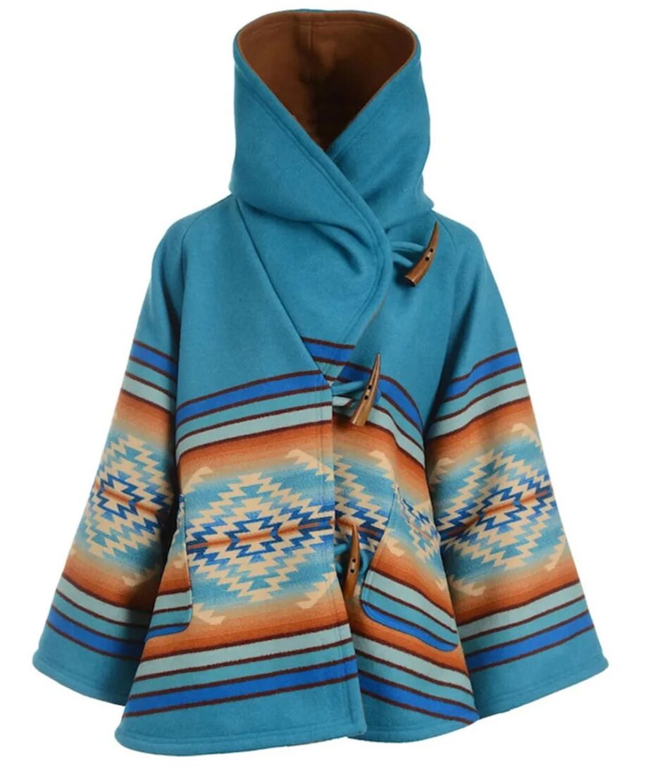 Kelly Reilly Yellowstone Season 3 Duffle Poncho