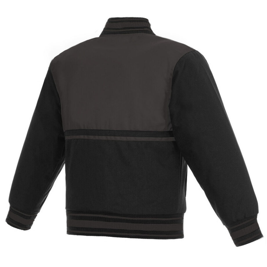 Youth Sacramento Kings Black/Charcoal Twill Jacket