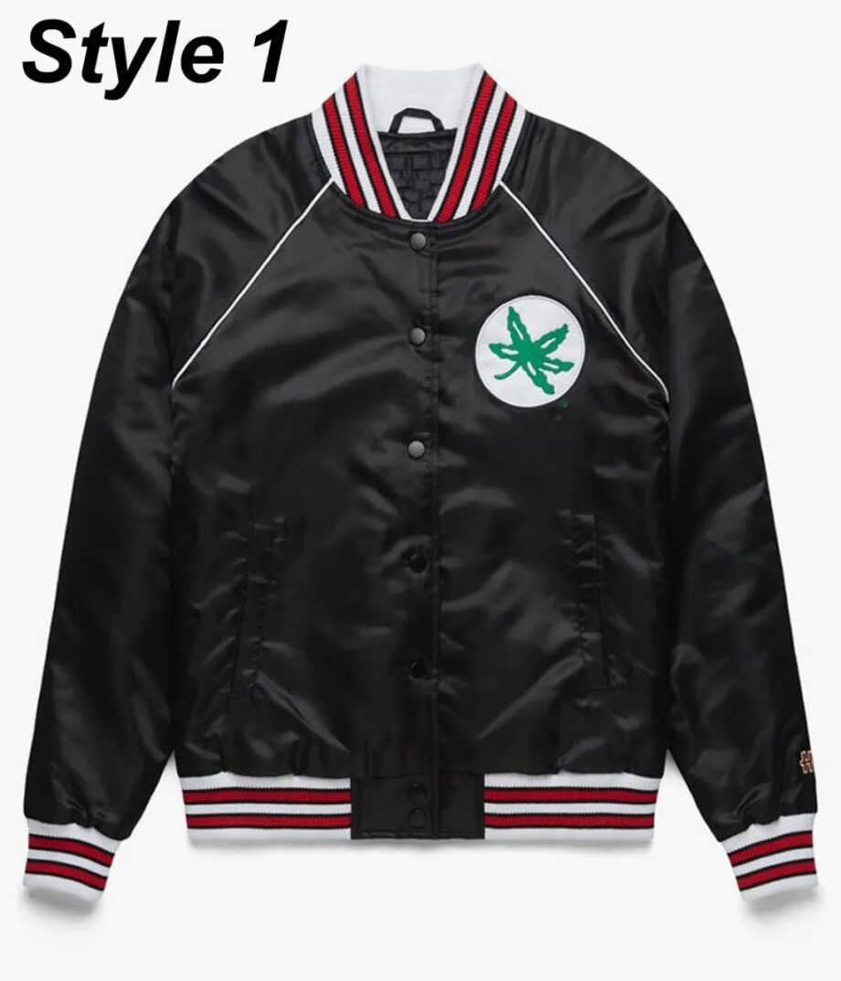Ohio Script Blackout Gameday Black Satin Jacket