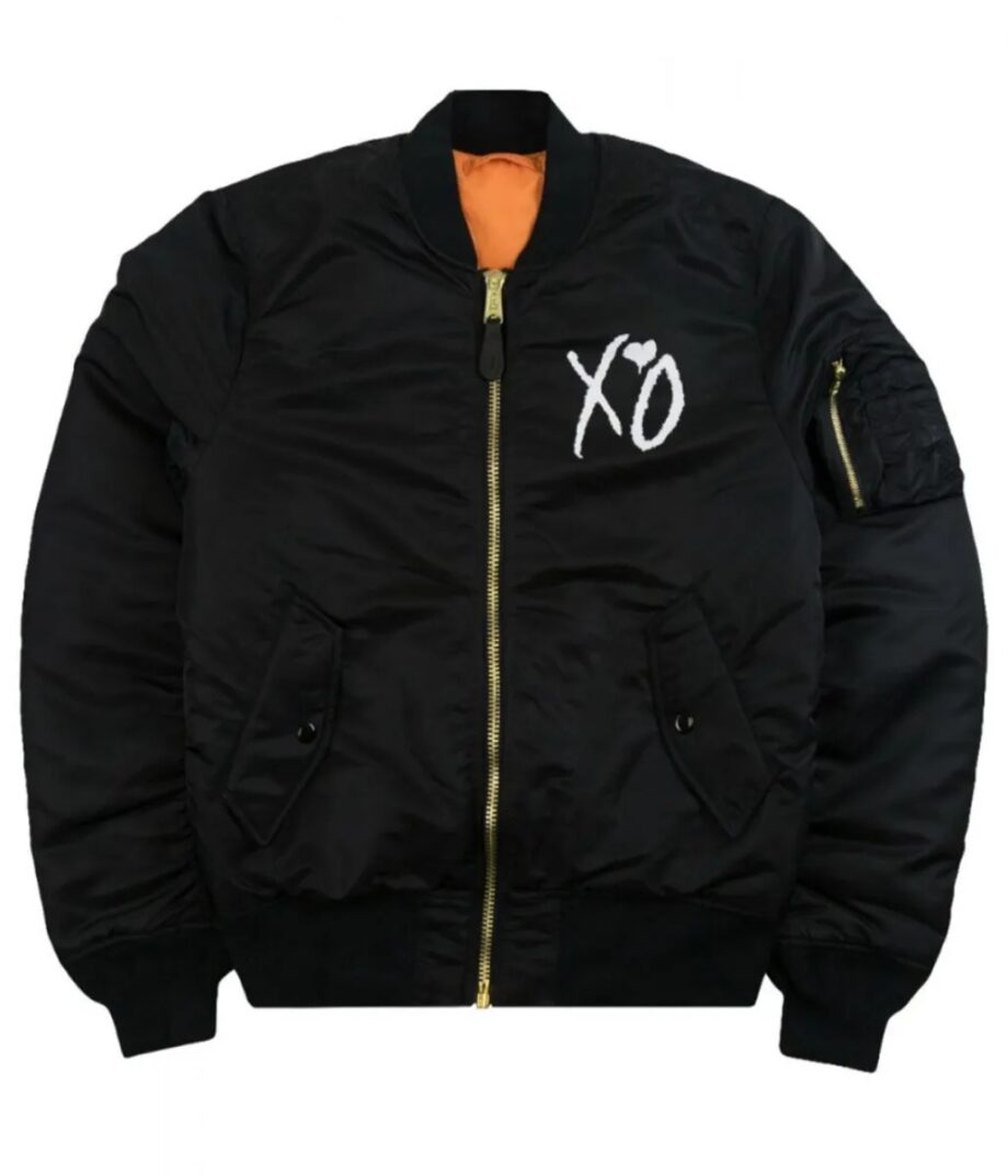 The Weeknd Starboy Panther XO Black Bomber Jacket