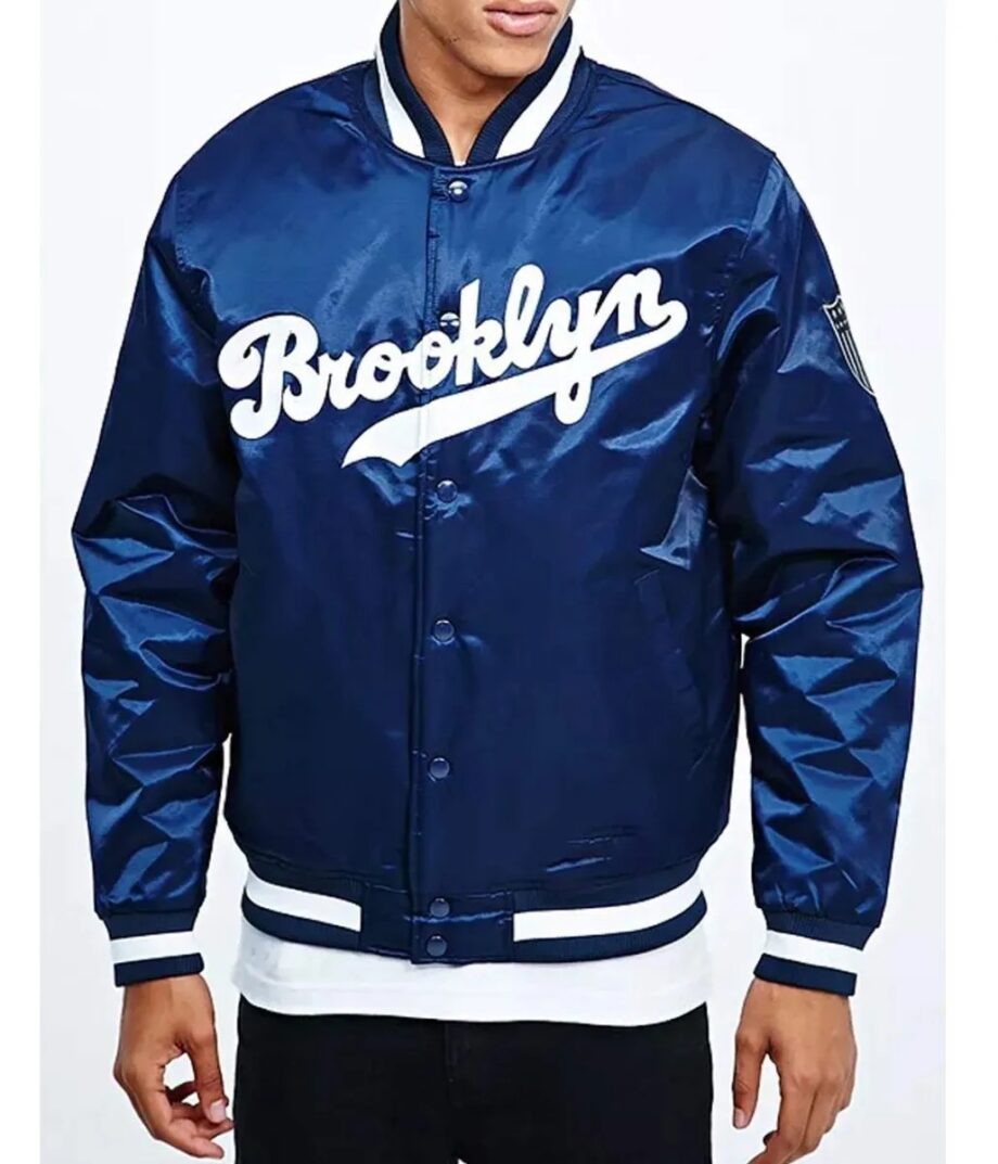 Brooklyn Dodgers Bomber Satin Jacket