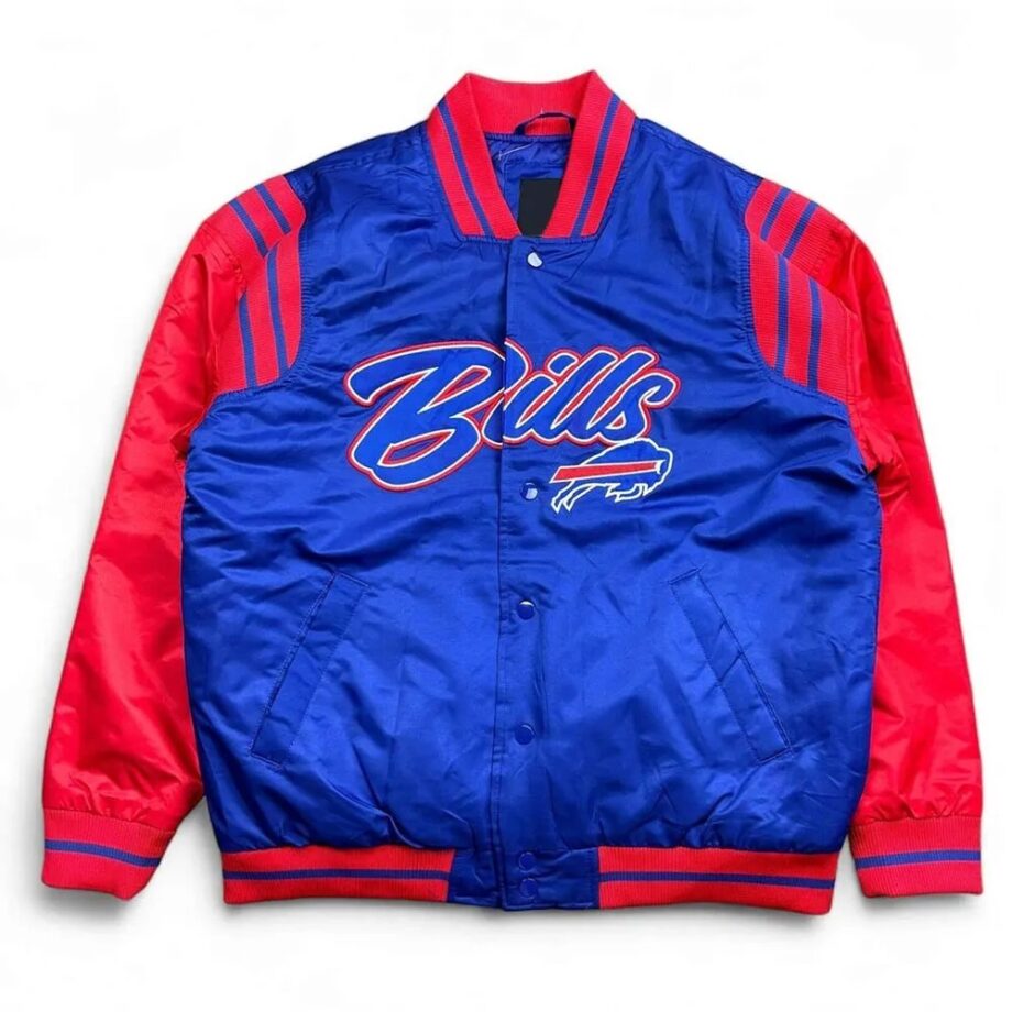 Buffalo Bills Blue and Red Satin Jacket