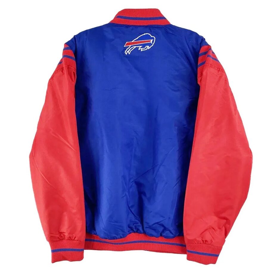Buffalo Bills Blue and Red Satin Jacket