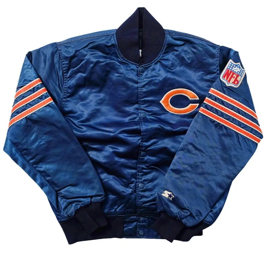 Classic 1980s Chicago Bears Satin Jacket