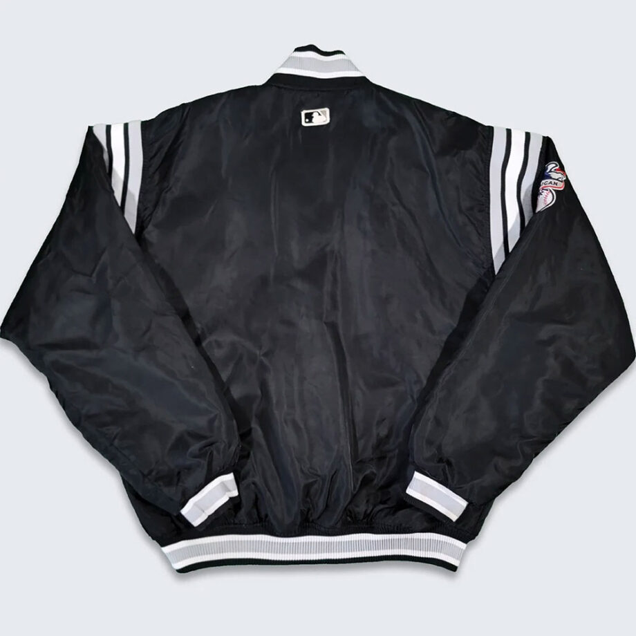 Vintage Chicago White Sox 90s Black Satin Jacket