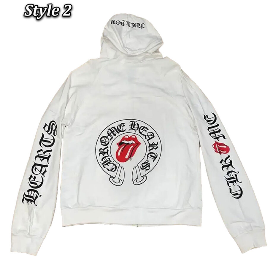 Rolling Stone Chrome Hearts Zip-Up Hoodie