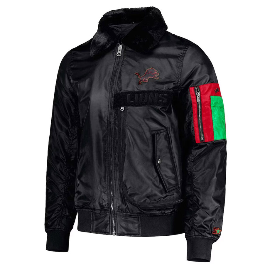 Detroit Lions Ty Mopkins Black Jacket