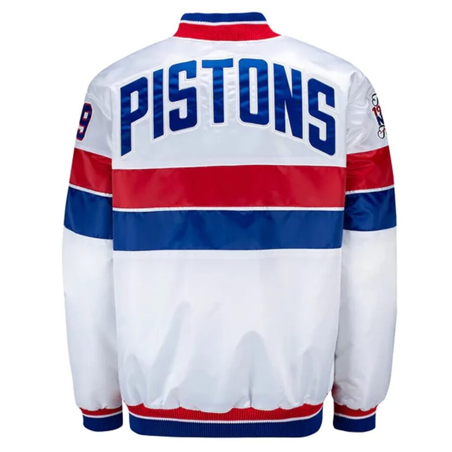 35th Anniversary Detroit Pistons White Jacket