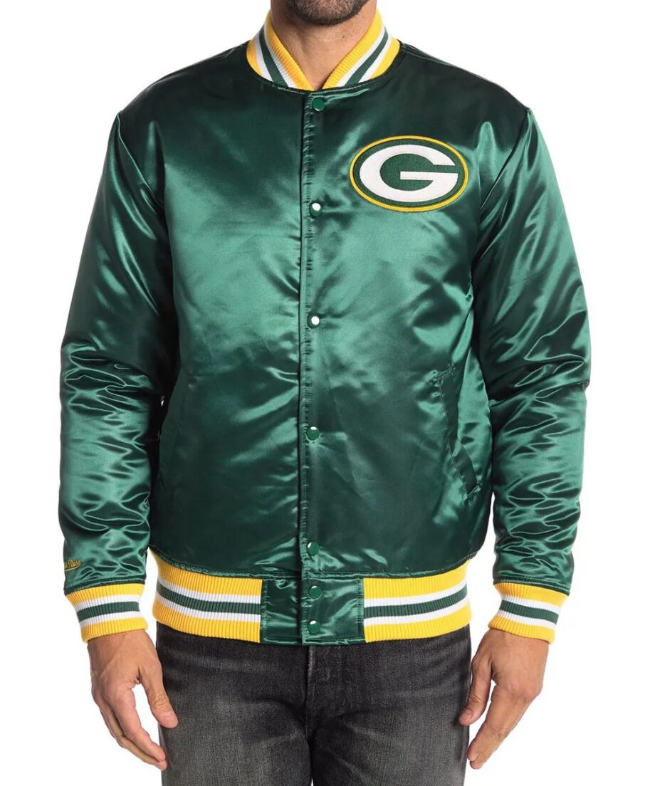 Green Bay Packers Satin Green Jacket