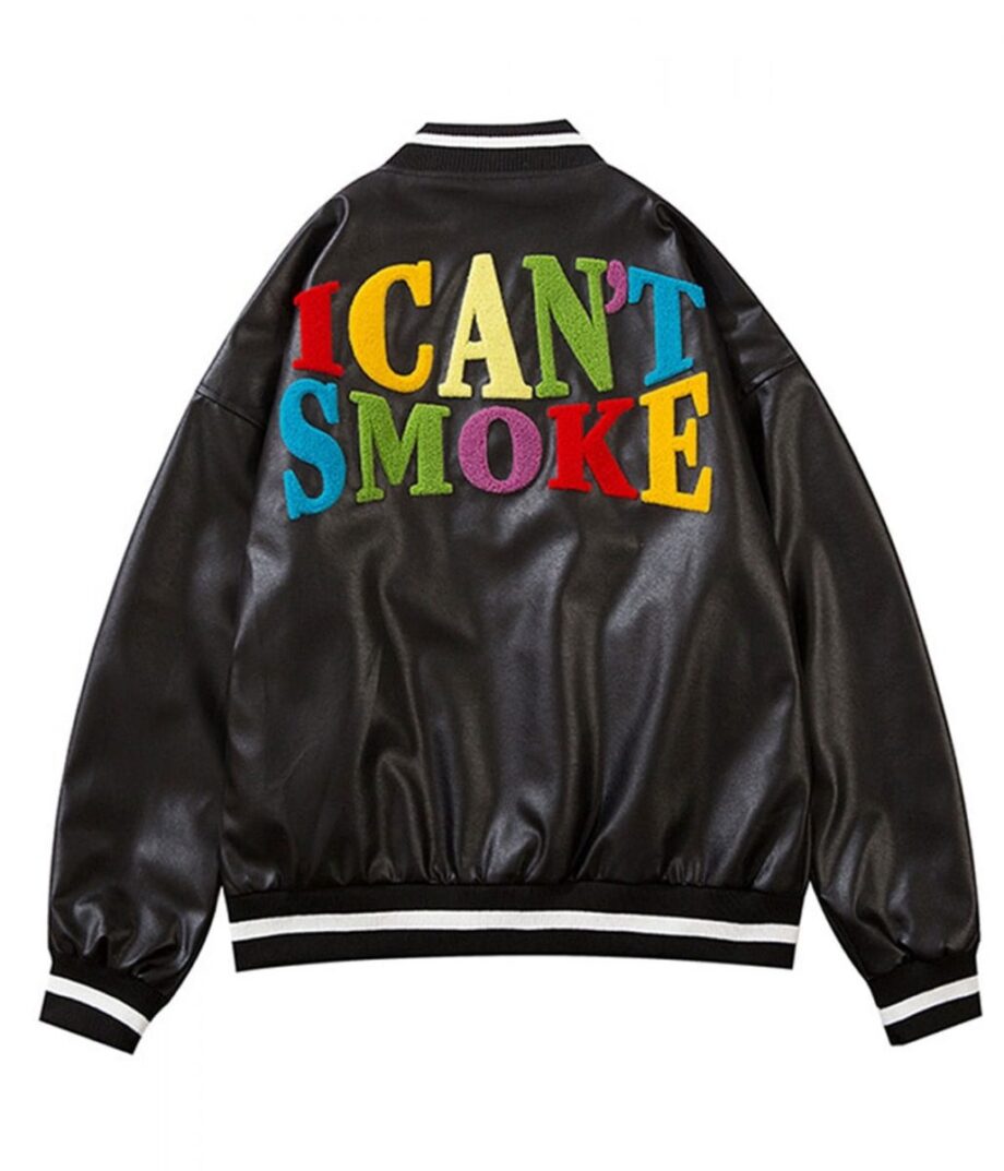 I Cant Smoke Satin Bomber Jacket