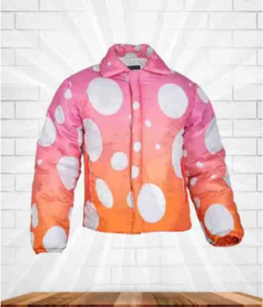 Justin Bieber Peaches Tri-Color Puffer Jacket