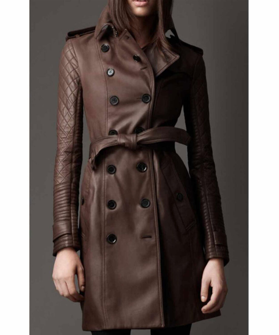 Castle Kate Beckett Double Breasted Leather Coat