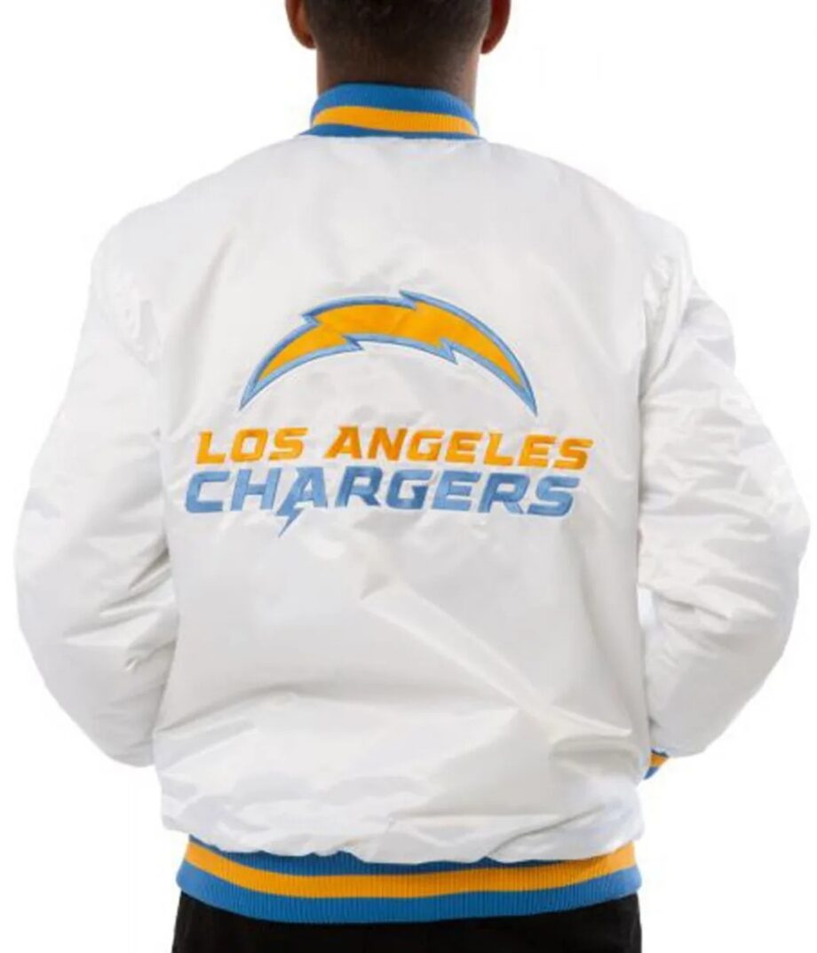 Chargers LA Bomber Blue/White Jacket