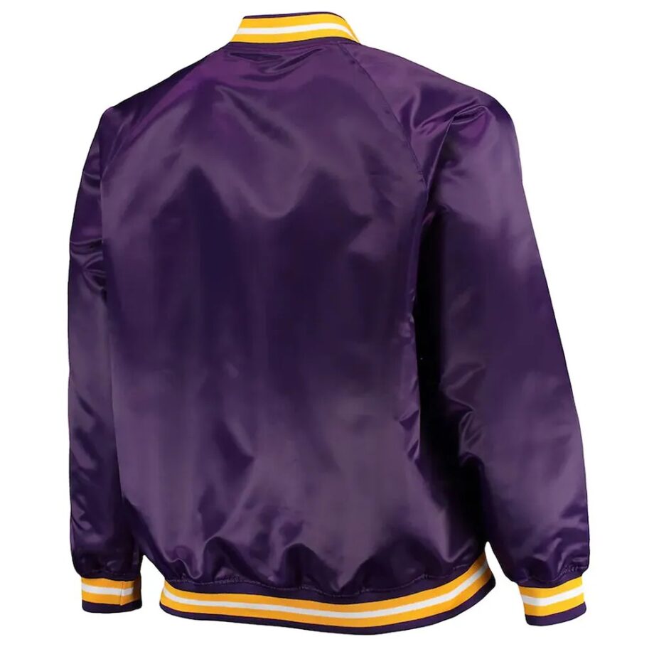 LA Lakers Purple Satin Jacket