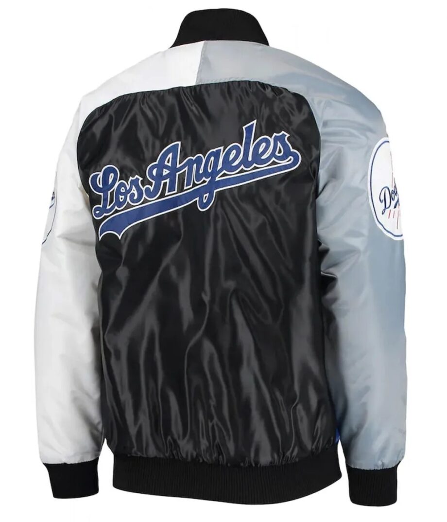 Varsity Los Angeles Dodgers Satin Tri-Color Jacket