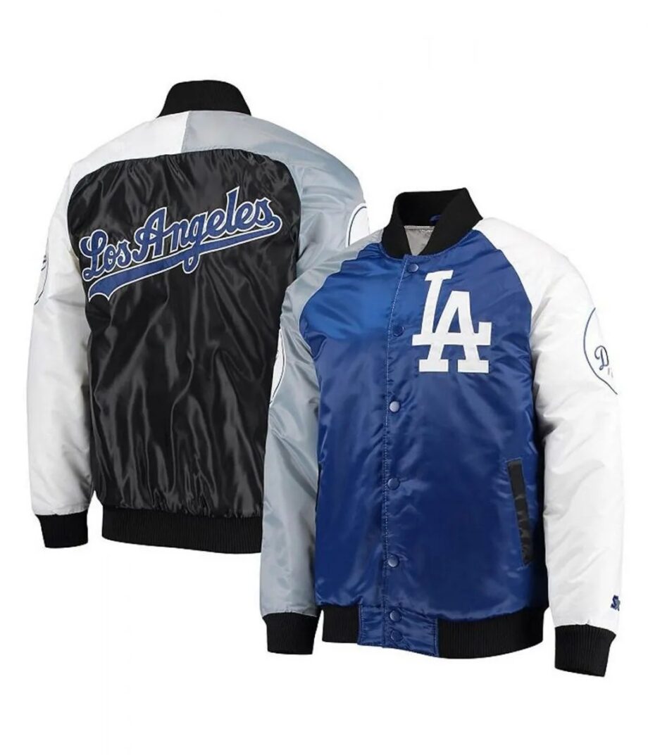 Varsity Los Angeles Dodgers Satin Tri-Color Jacket
