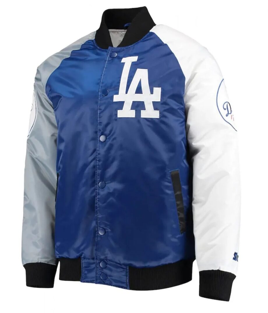 Varsity Los Angeles Dodgers Satin Tri-Color Jacket