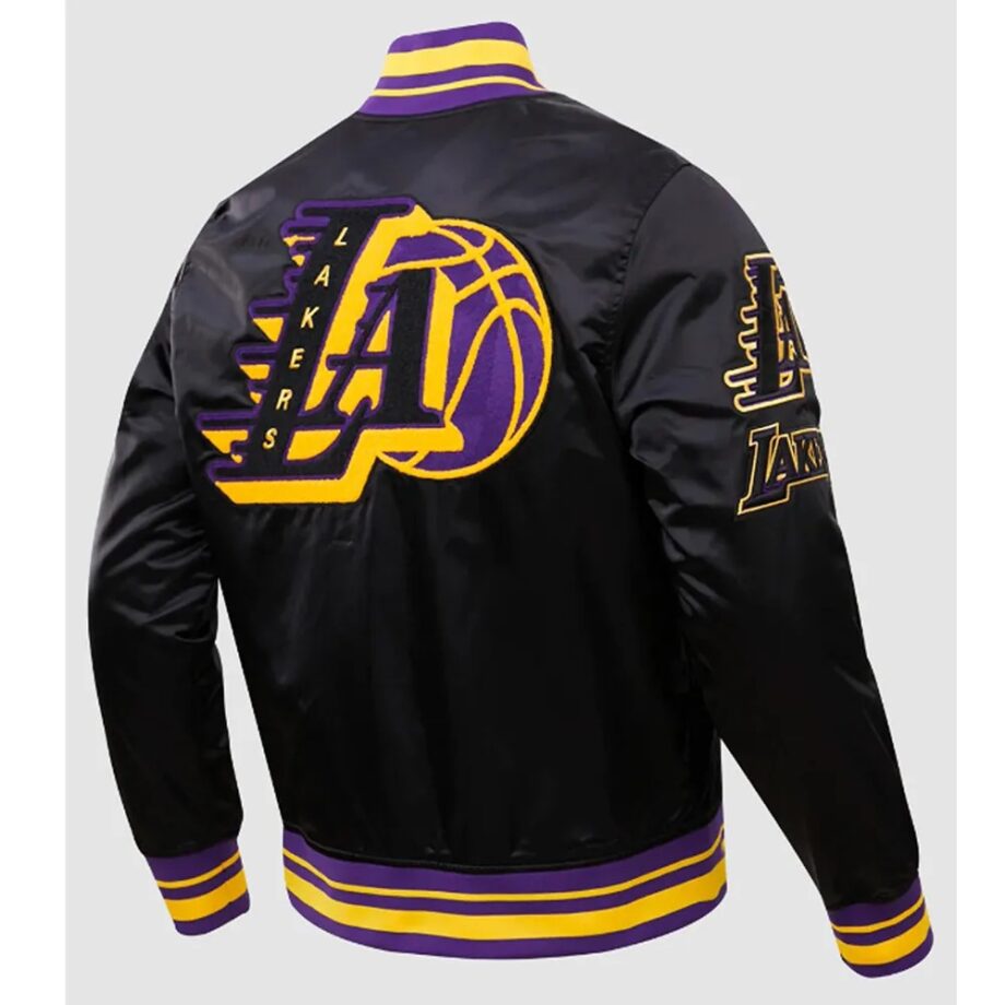 LA Lakers Mash Up Logo Black Jacket