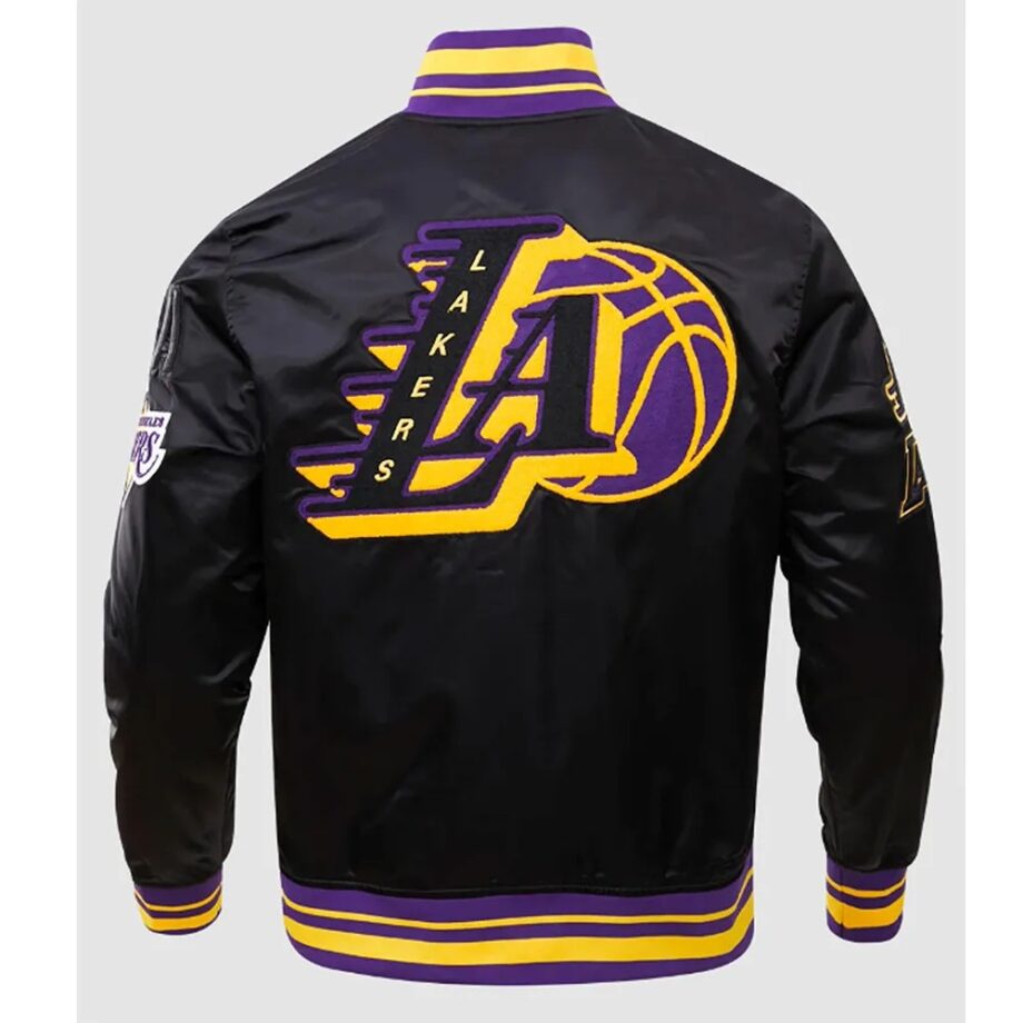LA Lakers Mash Up Logo Black Jacket
