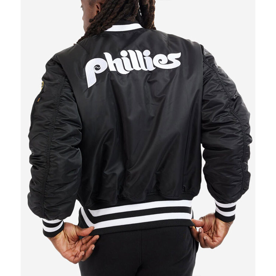 Philadelphia Phillies MA 1 Bomber Jacket