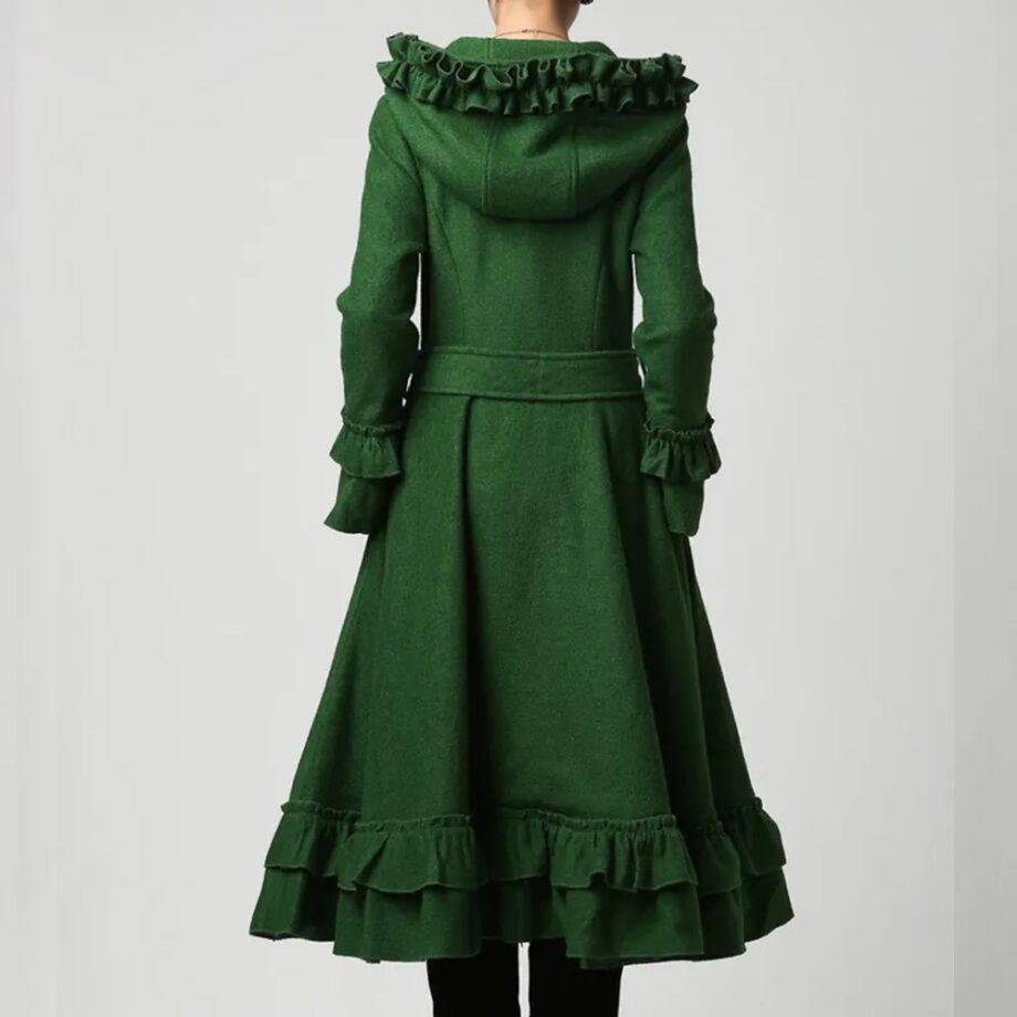 Hooded Wool Maxi Coat