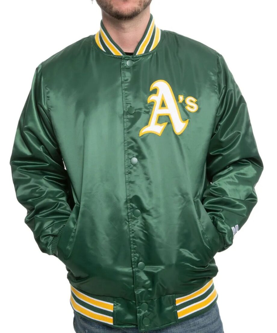 Oakland As Starter Bomber Jacket