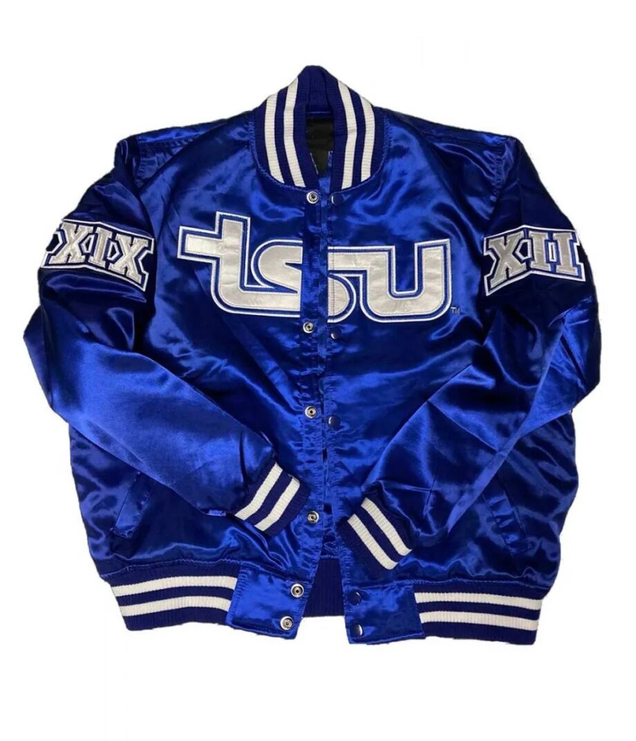 Mens Tennessee State University Bomber Royal Jacket