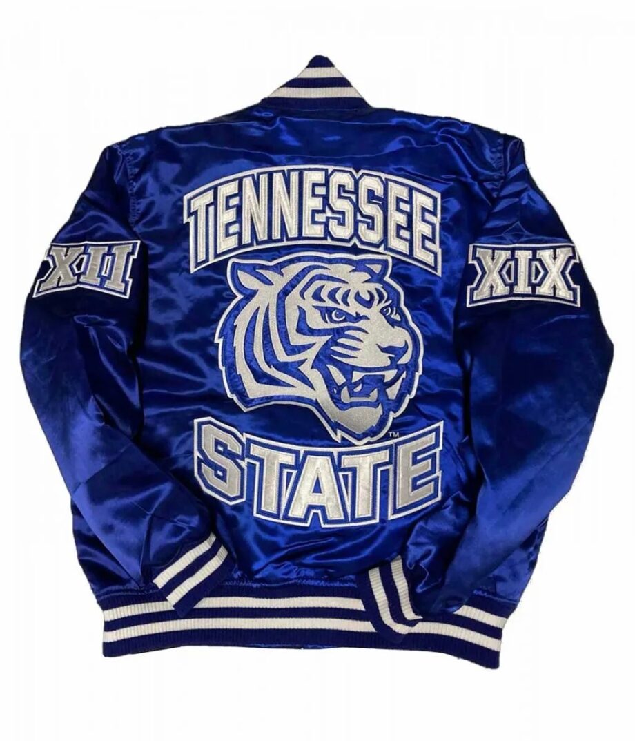 Mens Tennessee State University Bomber Royal Jacket