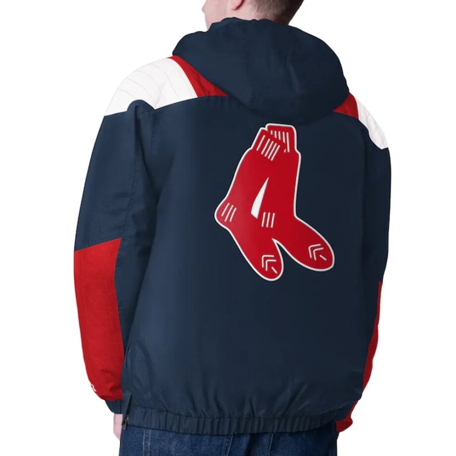 Navy Boston Red Sox Charger Half-Zip Pullover Jacket