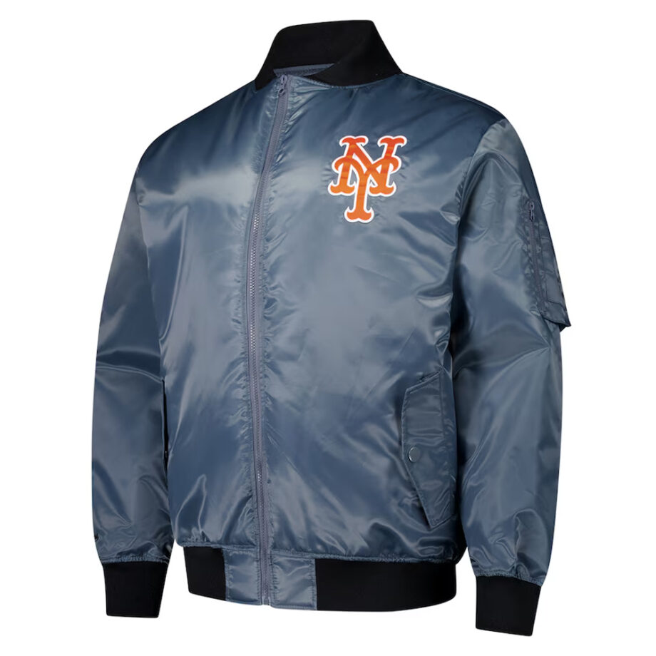 New York Mets Grey Bomber Jacket