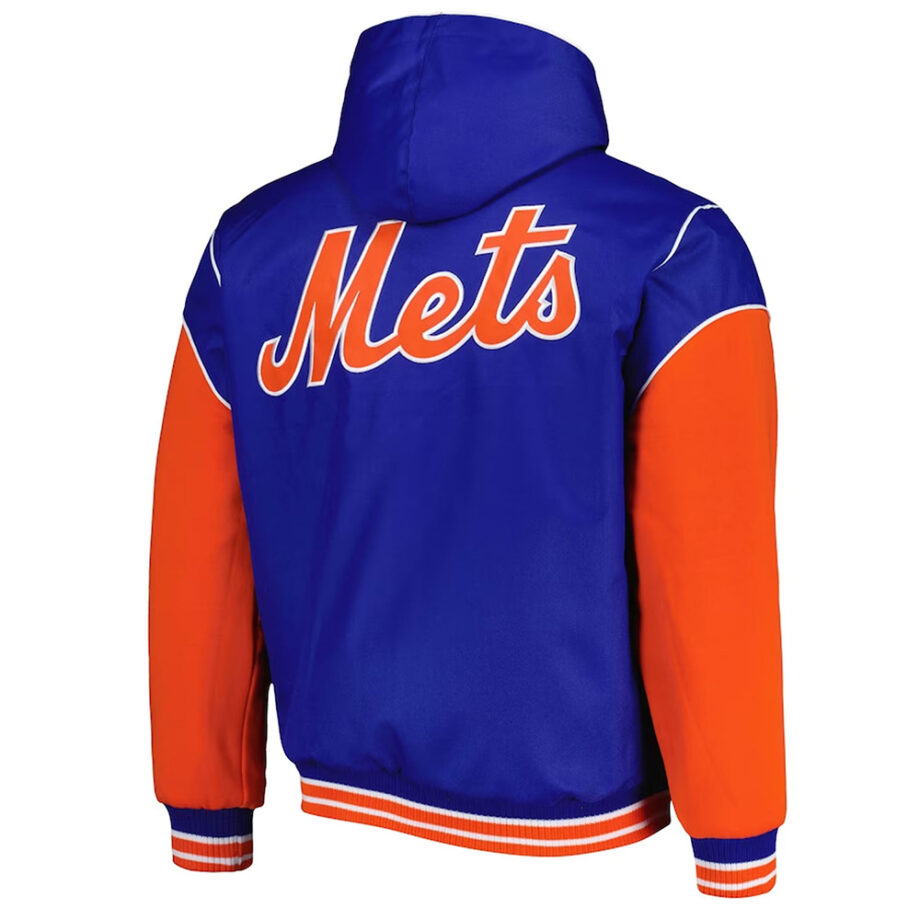 NY Mets Royal and Orange Hoodie Jacket