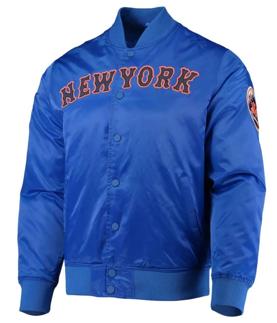 New York Mets Royal Blue Satin Jacket