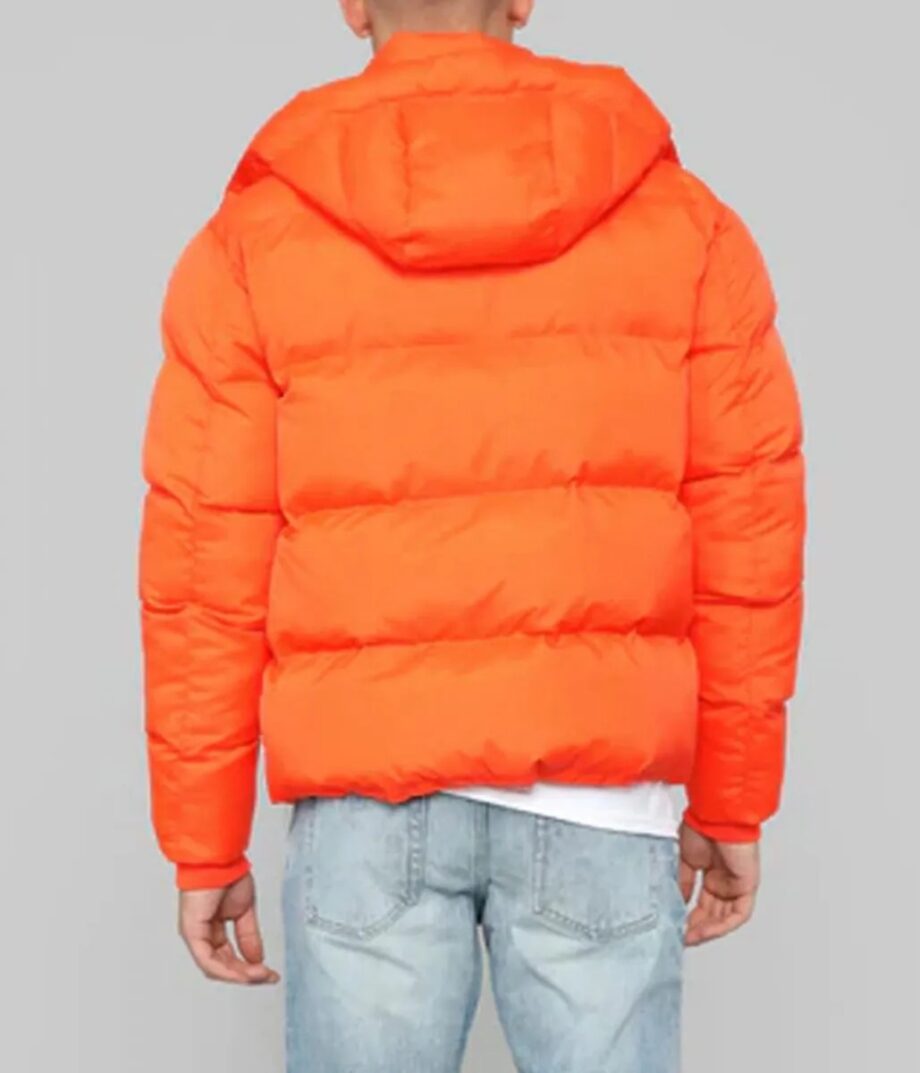 Classic Puffer Orange Bubble Jacket
