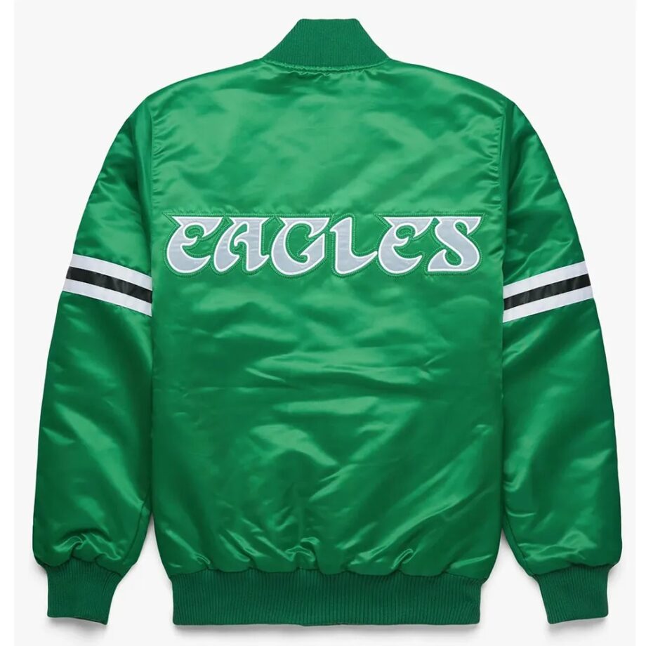 Philadelphia Eagles Striped Satin Jacket