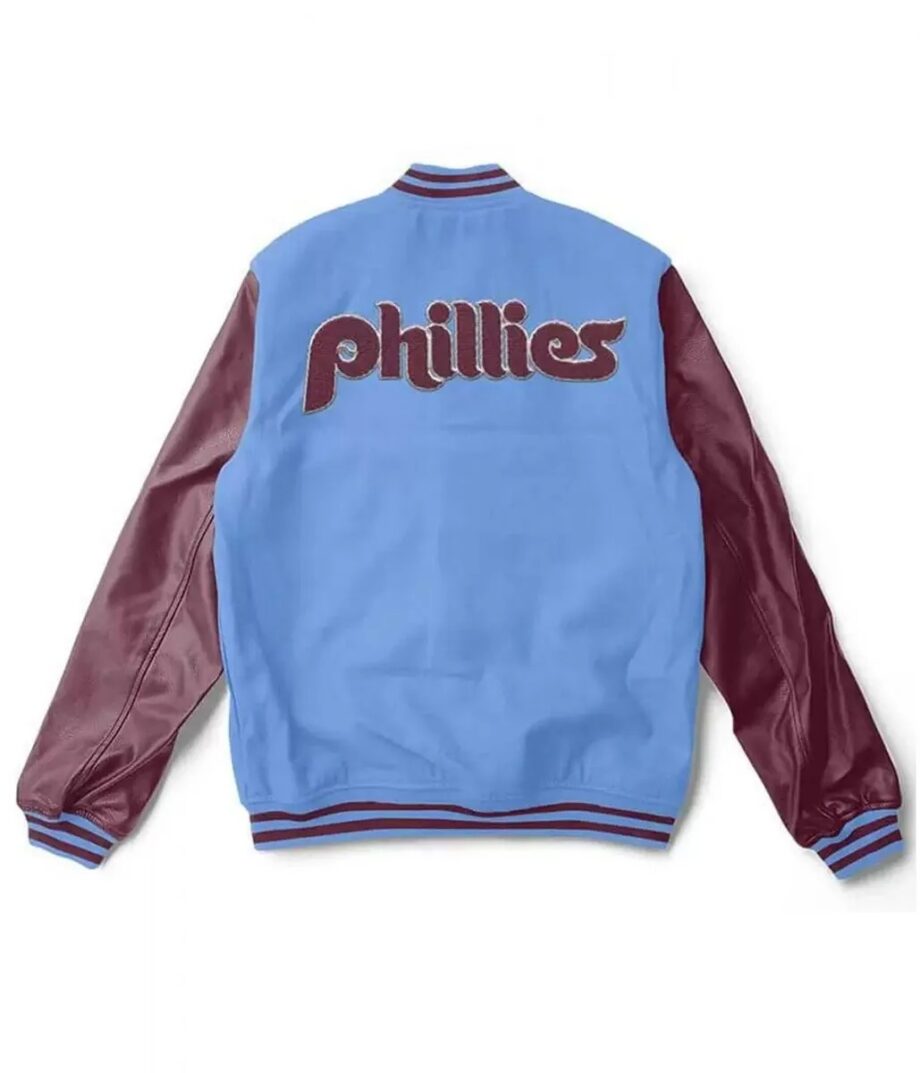Philadelphia Phillies Maroon/Blue Letterman Jacket