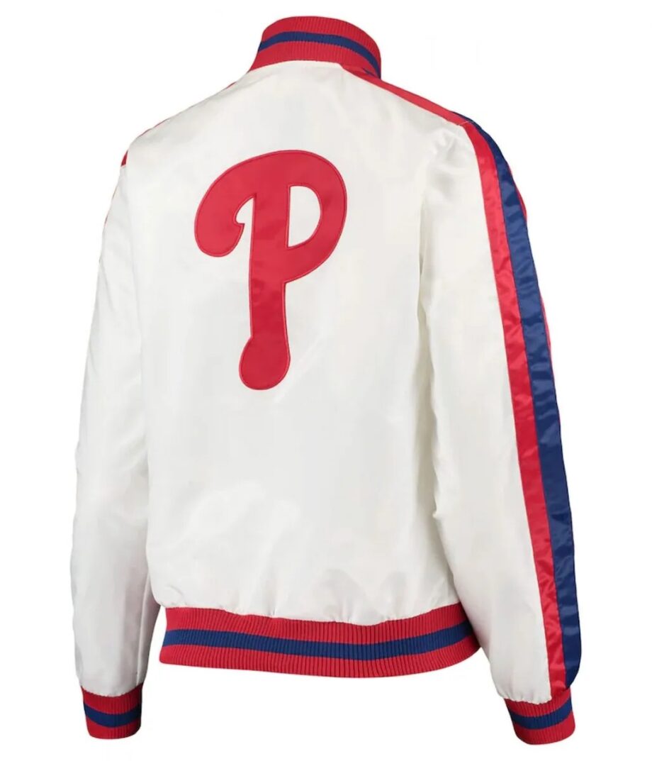 Philadelphia Phillies Starter White Satin Jacket