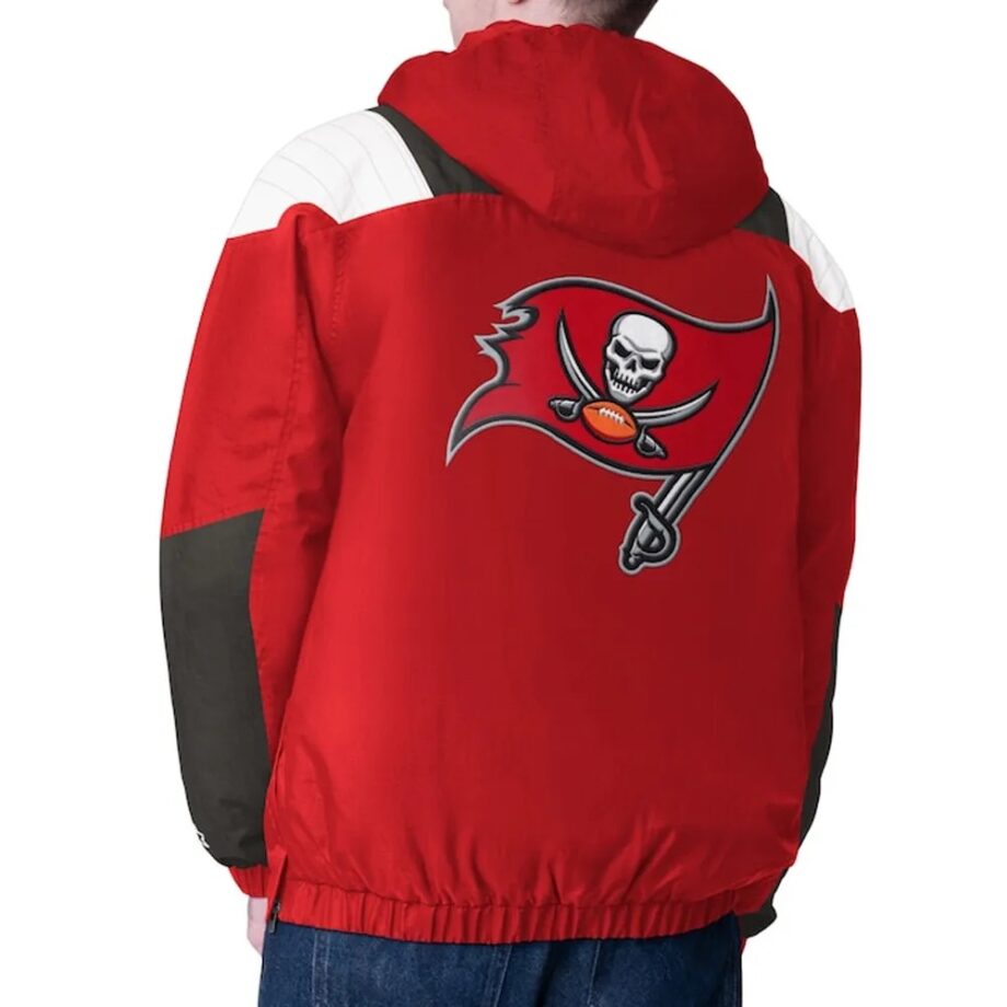 Red Tampa Bay Buccaneers Charger Half-Zip Pullover Jacket