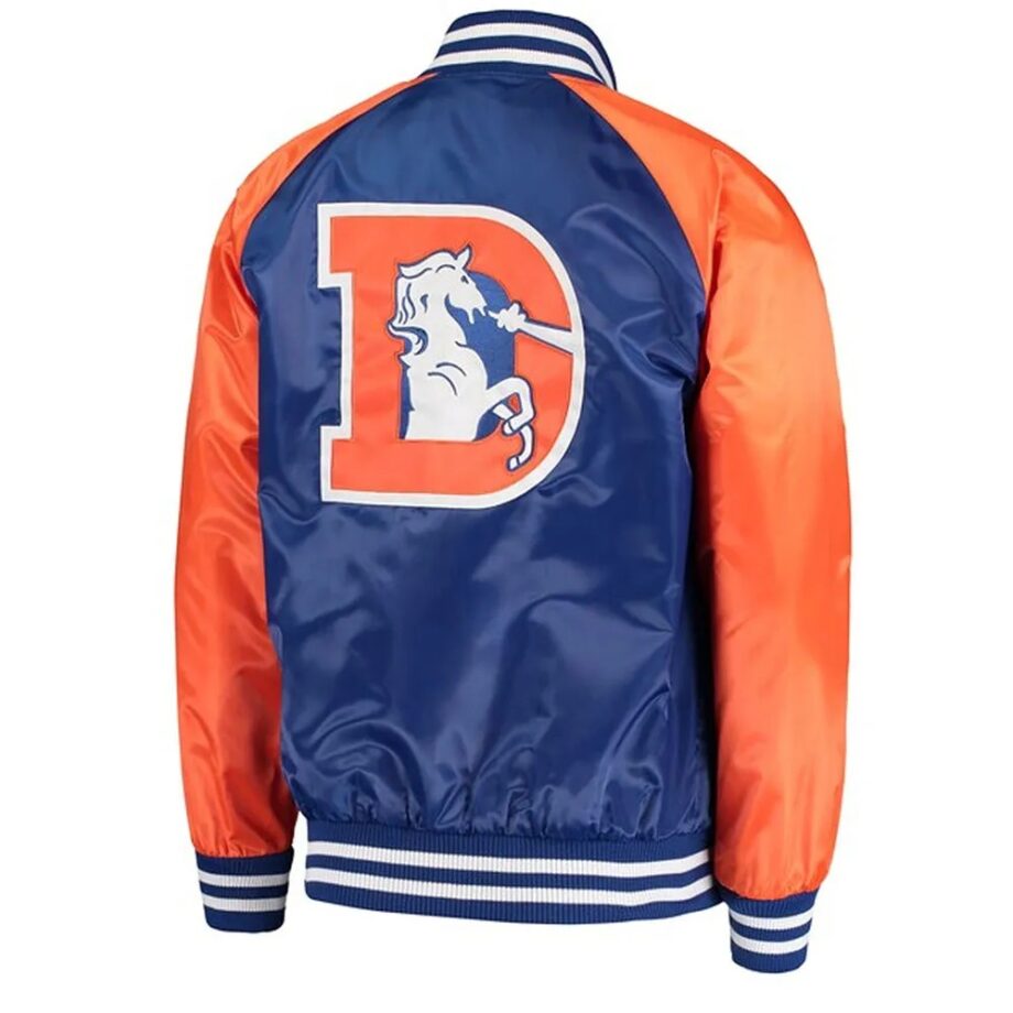 Denver Broncos Lead-Off Varsity Satin Jacket